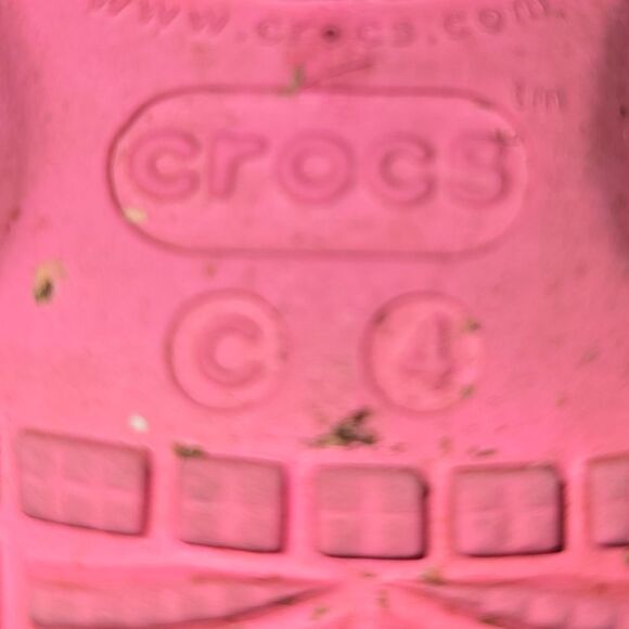 Crocs Pink Rubber Crocs Childs Size 4 - Picture 7 of 7